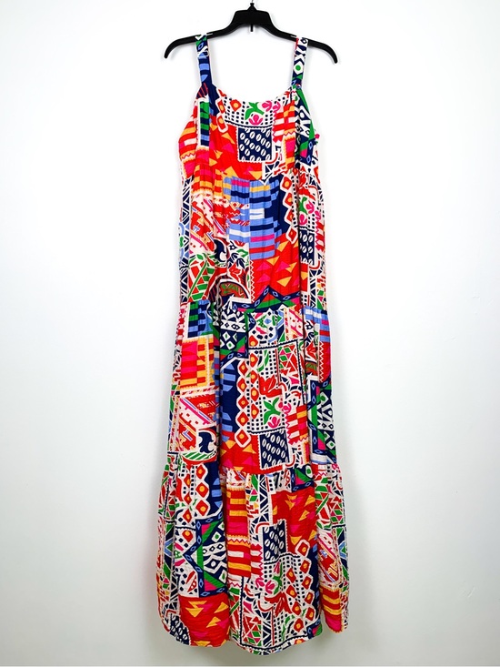Skies Are Blue Dresses & Skirts - Skies Are Blue maxi dress sleeveless sun dress vibrant abstract print size XL